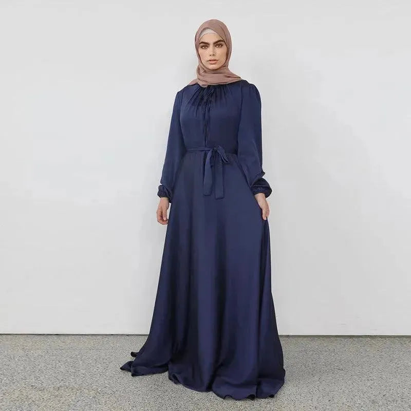 Fashionable Plain Swing Abaya Dress for Beautiful Arab Dubai Turkey Middle Eastern Women - EX-STOCK CANADA