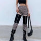 Fashionable thigh cutout overalls women pants - EX-STOCK CANADA