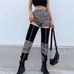 Fashionable thigh cutout overalls women pants - EX-STOCK CANADA