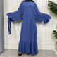 Fashionable Women's Solid Color Patchwork Arab Dress - EX-STOCK CANADA