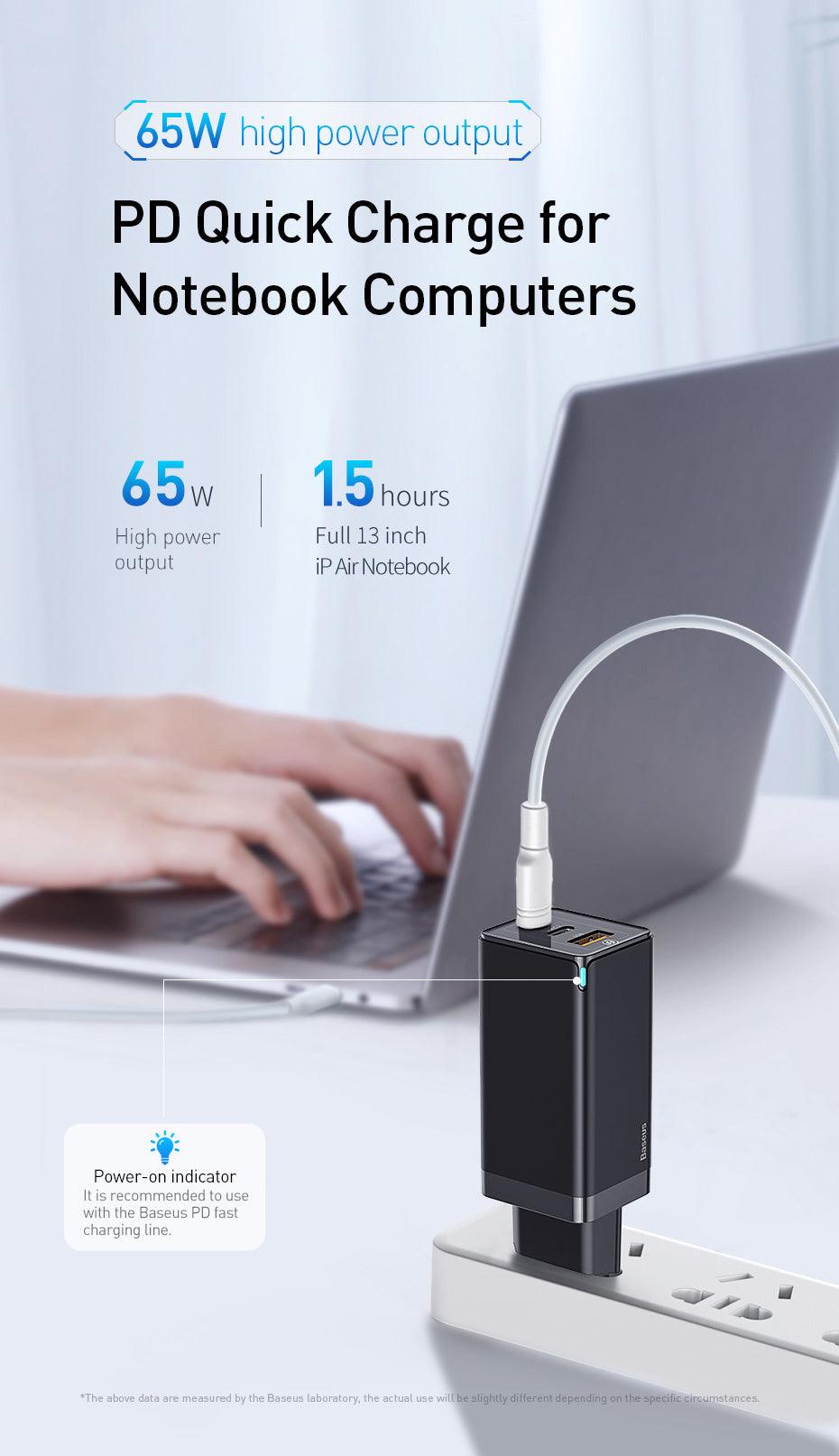 Fast mobile phone charger With USB and Type C port - EX-STOCK CANADA