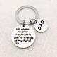 Father's Day I'll Always Be Your Little Girl Stainless Steel Keychain - EX-STOCK CANADA