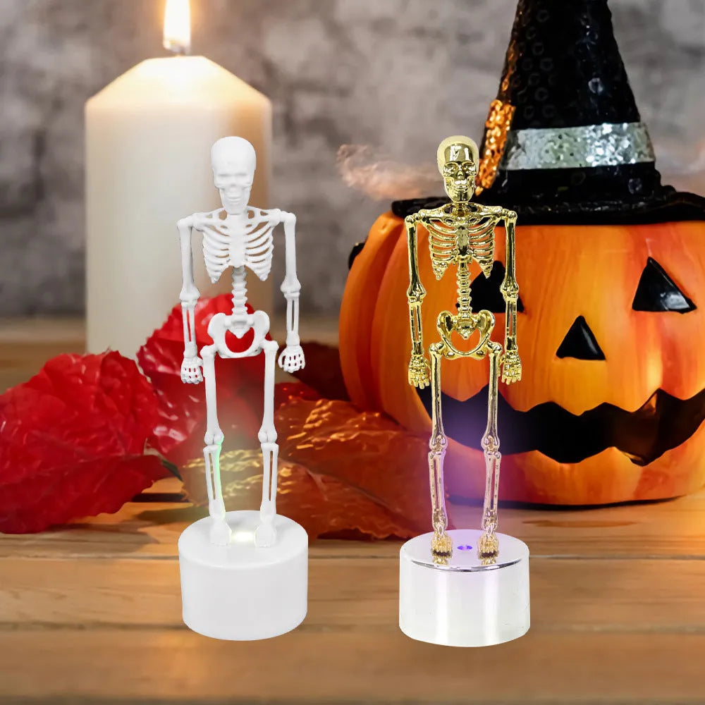 Luminous Halloween Decorations Skull Skeleton Desktop Ornaments