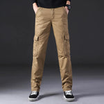 Overalls Men's Outdoor Casual Trousers Pure Cotton Straight Loose Multi-pocket Cargo Pant