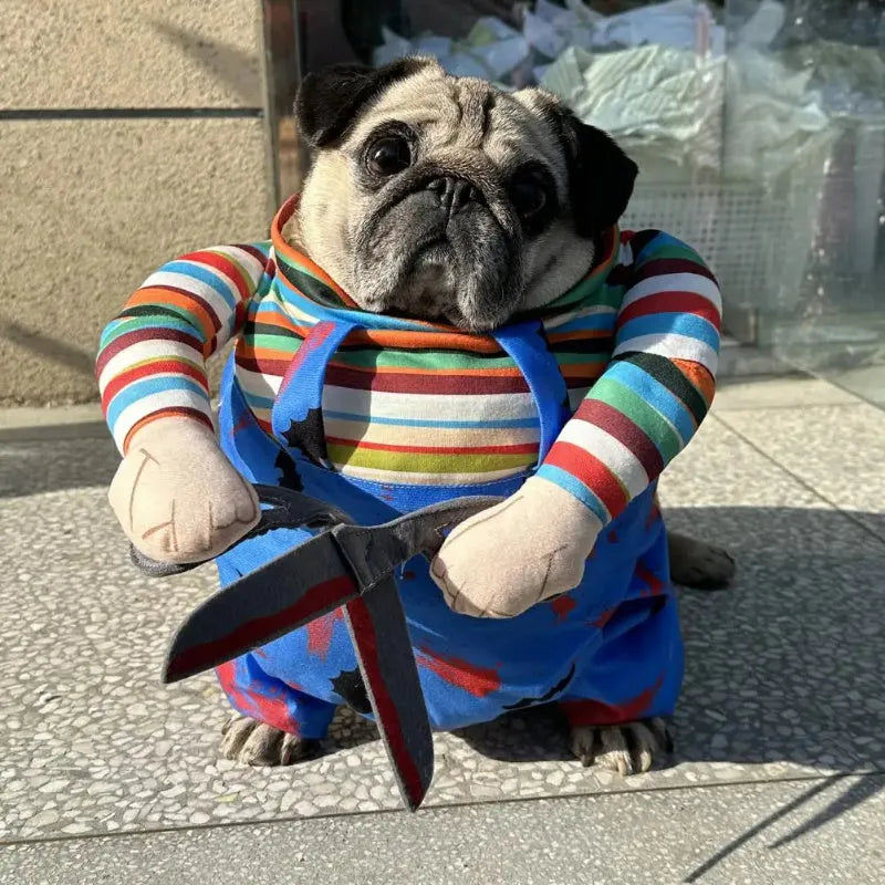 Haustier Halloween Cosplay Kostüm Katzenhundbekleidung