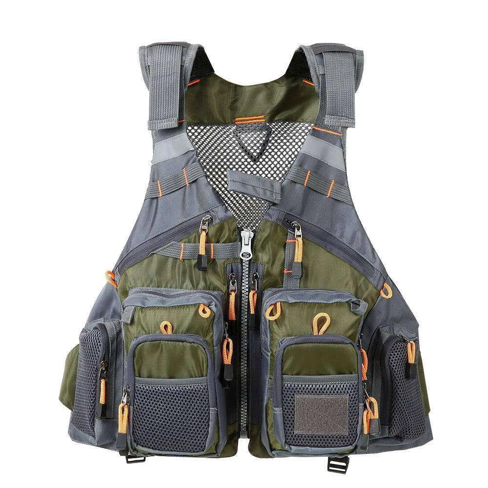 Fishing Outdoor Sport Flying Men Respiratory Jacket Safety Vest Survival Utility Vest - EX-STOCK CANADA