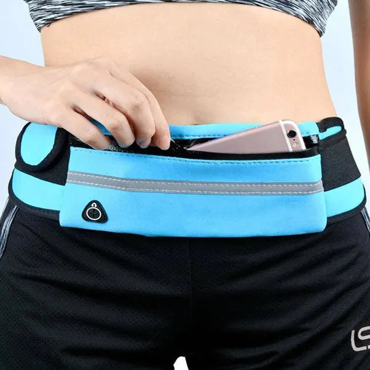 Fitness Waist Bag With Pocket Slim Running Jogging Belt Fanny Pack Bag For Hiking Cycling Workout Sports Gym - EX-STOCK CANADA