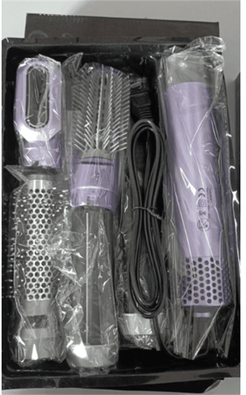 Five-in-one Hot Air Comb Automatic Hair Curler For Curling Or Straightening - EX-STOCK CANADA