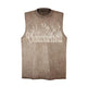 Flame Letter Puff Print Casual Vest - EX-STOCK CANADA