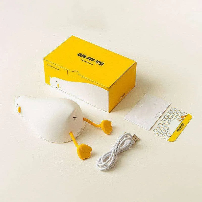 Flat Duck Silicone Night Light Children's Bedside Lamp - EX-STOCK CANADA