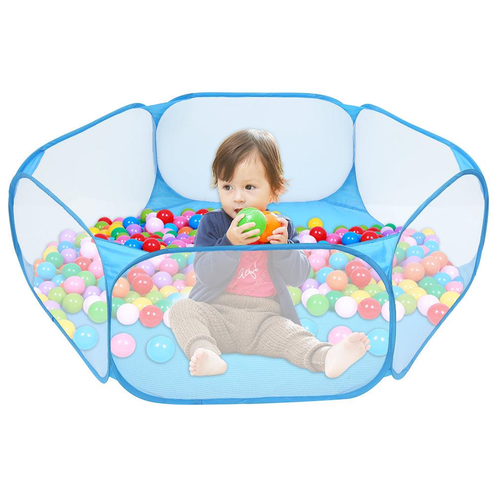 Foldable Kids' Play Tent with Ball Pit: Ocean Ball Pool & Crawling Game House for Outdoor Fun - EX-STOCK CANADA