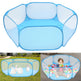 Foldable Kids' Play Tent with Ball Pit: Ocean Ball Pool & Crawling Game House for Outdoor Fun - EX-STOCK CANADA