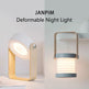 Foldable Touch Dimmable Reading LED Night Light Portable Lantern Lamp USB Rechargeable For Home Decor - EX-STOCK CANADA