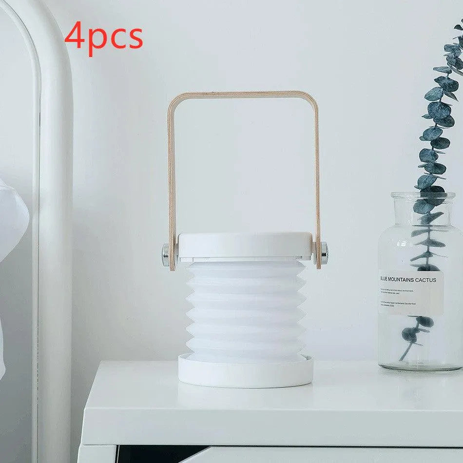 Foldable Touch Dimmable Reading LED Night Light Portable Lantern Lamp USB Rechargeable For Home Decor - EX-STOCK CANADA