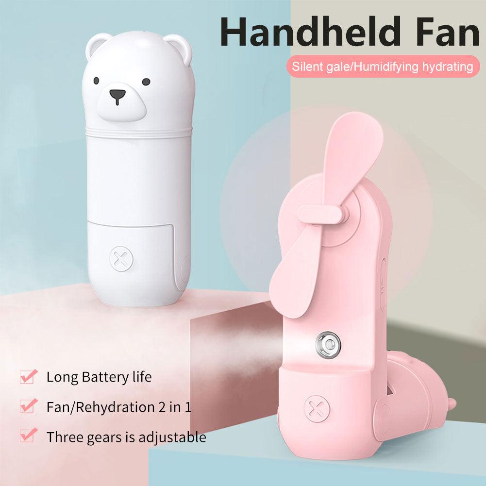 Folding Hand-held Fan Spray Water Replenishing Portable USB Charging - EX-STOCK CANADA