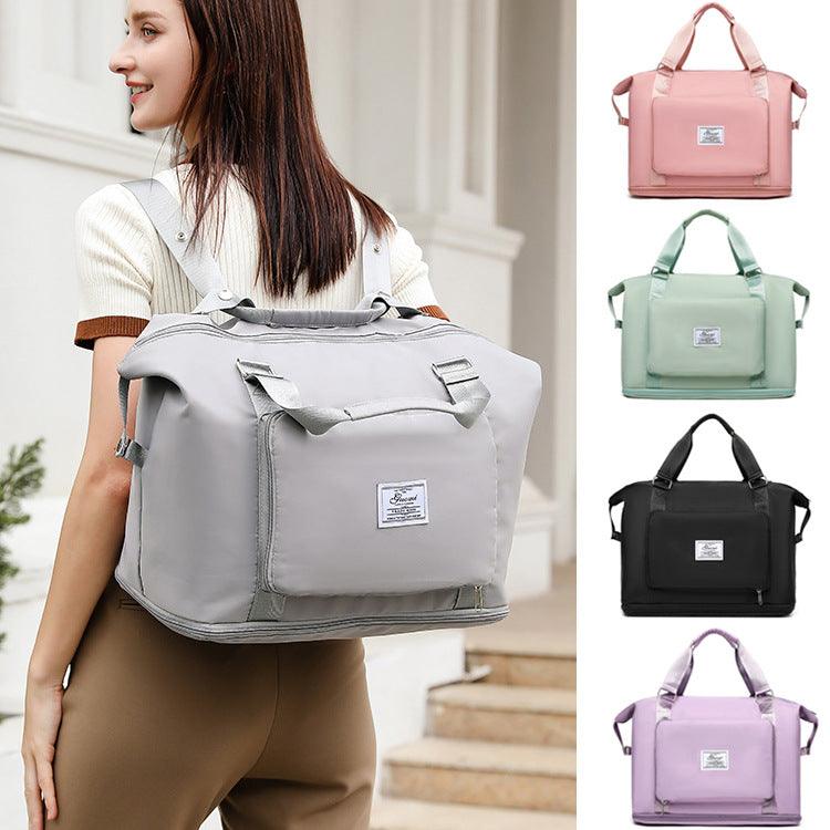 Folding Travel Bags For Backpack Handbag Sholder Bag Gym Fitness Weekender Overnight Women - EX-STOCK CANADA