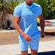 Foreign Trade Men's Short-sleeved Shorts Two-piece Cross-border Suit Wholesale - EX-STOCK CANADA