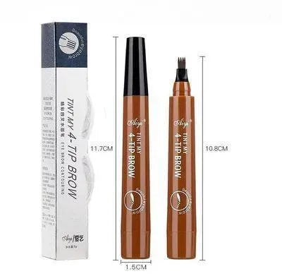 Four-Forked Water Eyebrow Pencil Four-Head Eyebrow Pencil - EX-STOCK CANADA