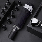 Full Automatic Reverse Umbrella Men'S Business Reflective Cloth Car Umbrella - EX-STOCK CANADA