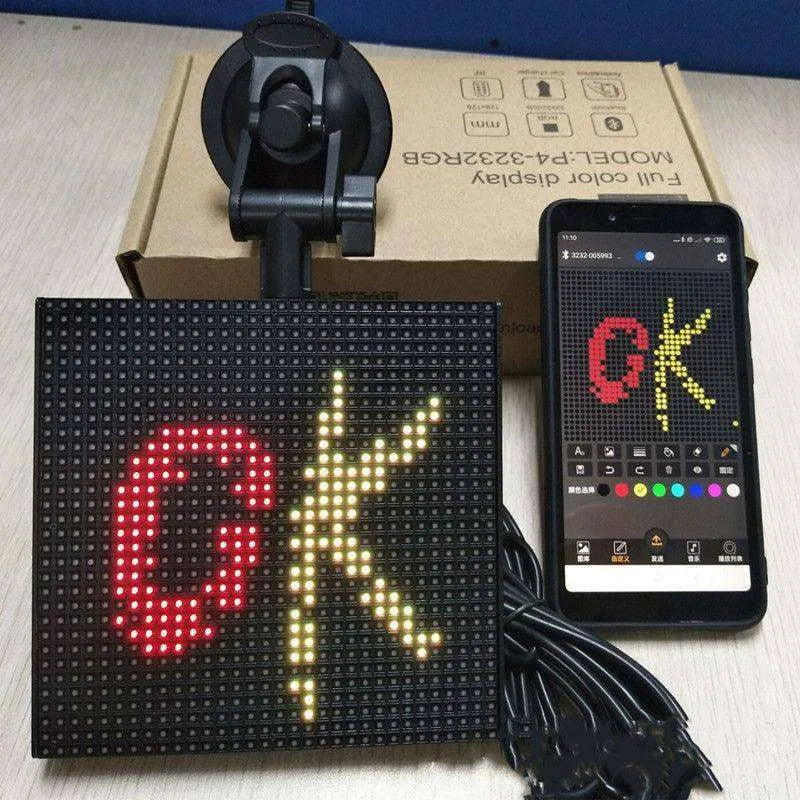 Full-Color Bluetooth Emoticon Car Led Display - EX-STOCK CANADA