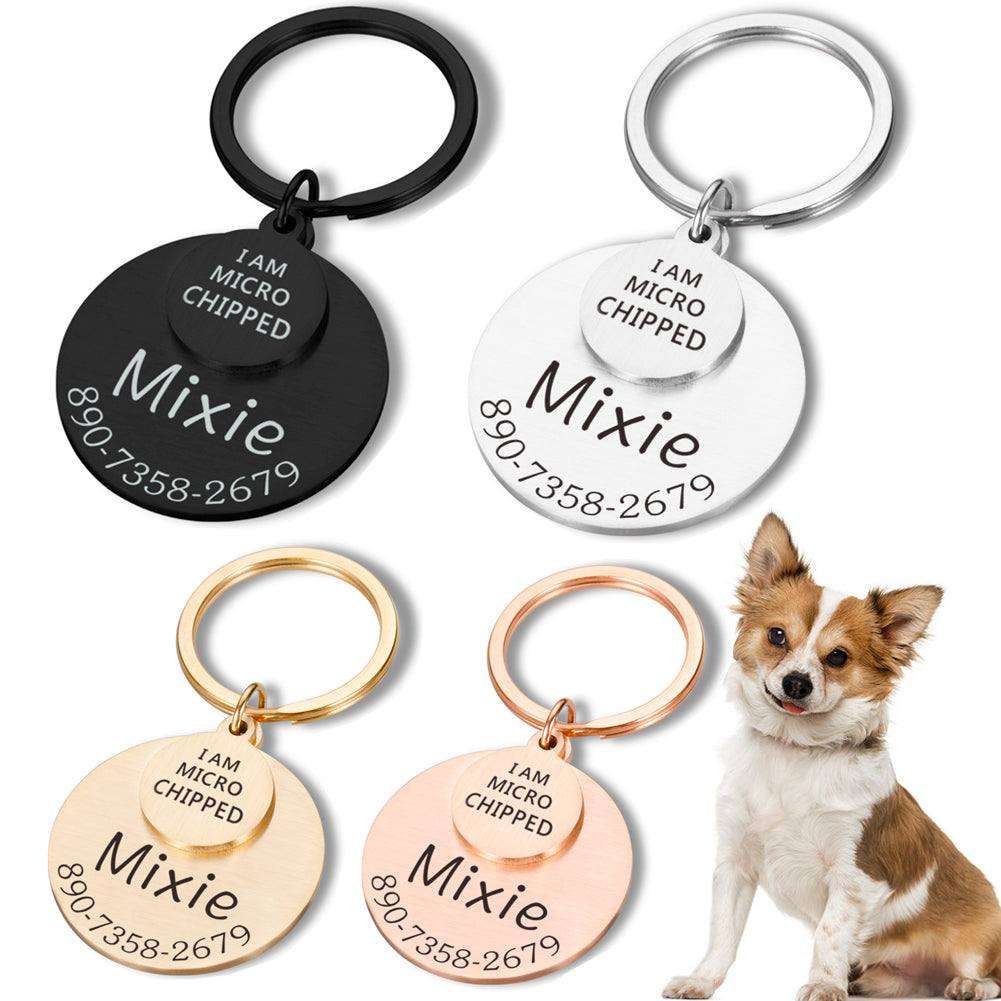 Funny Personalized POD Collar Pet ID Tag Keychain - EX-STOCK CANADA