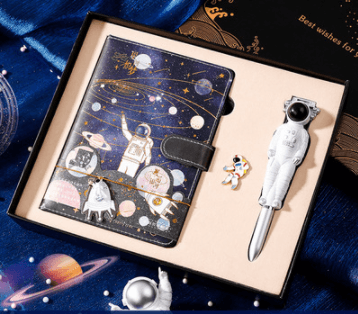 Galaxy Dream Coloring Page Notebook Cute Cartoon Astronaut - EX-STOCK CANADA