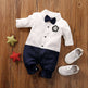 Gentleman's Baby Clothes, Long-sleeved Baby Clothes, Gentleman's Romper - EX-STOCK CANADA
