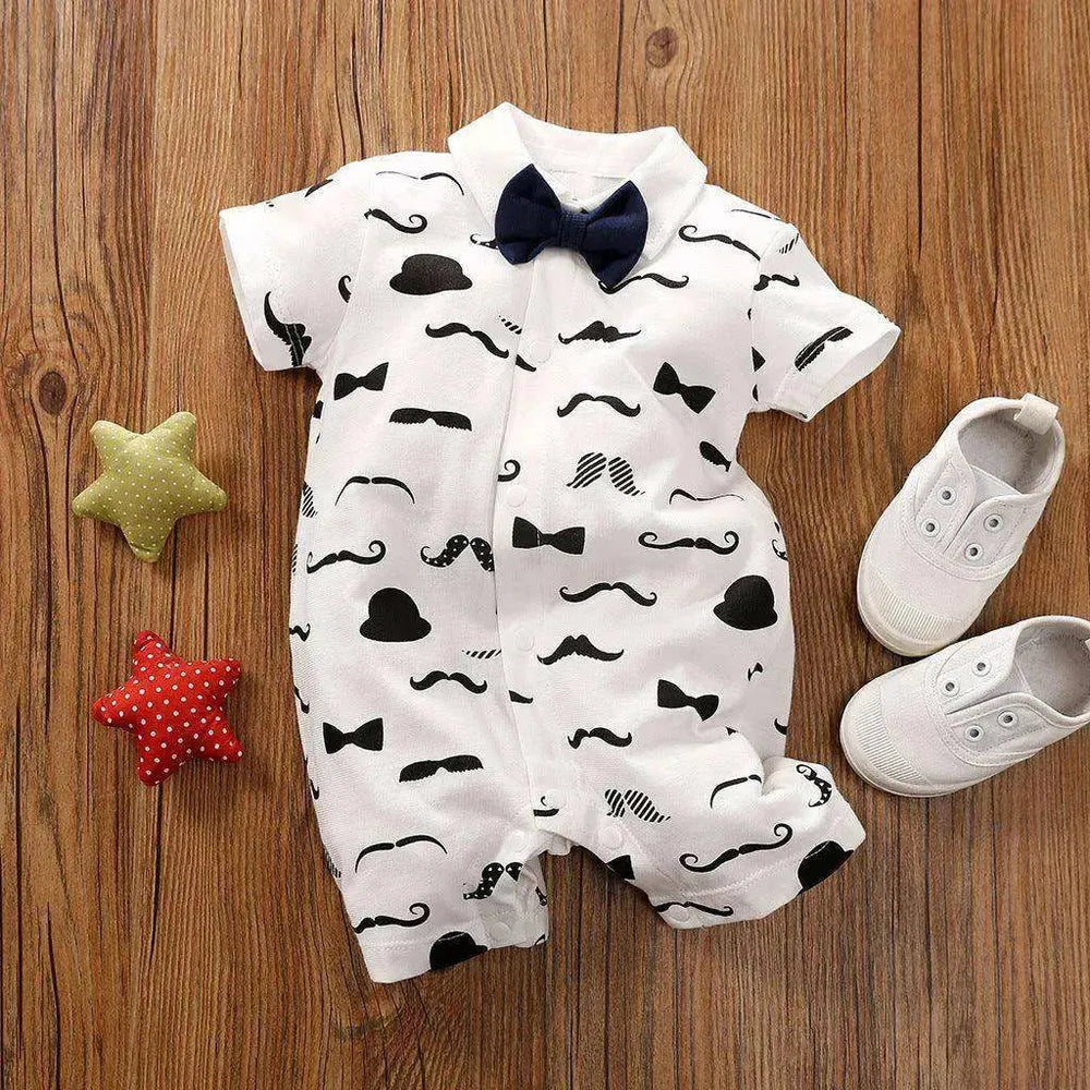 Gentleman's Baby Clothes, Long-sleeved Baby Clothes, Gentleman's Romper - EX-STOCK CANADA