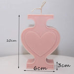 Geometric Love Flower Scented Candle Mold - EX-STOCK CANADA