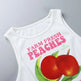 Girls Peach Print Sleeveless Pullover Tank Top - EX-STOCK CANADA