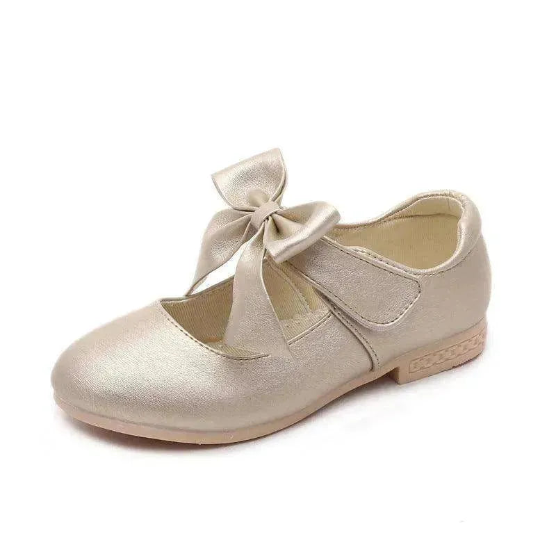 Girls Shoes White Leather Shoes Bowknot Girls Children Princess Shoes - EX-STOCK CANADA