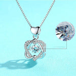 Girls star love fashion rhinestone Pearl Silver necklace for Women - EX-STOCK CANADA