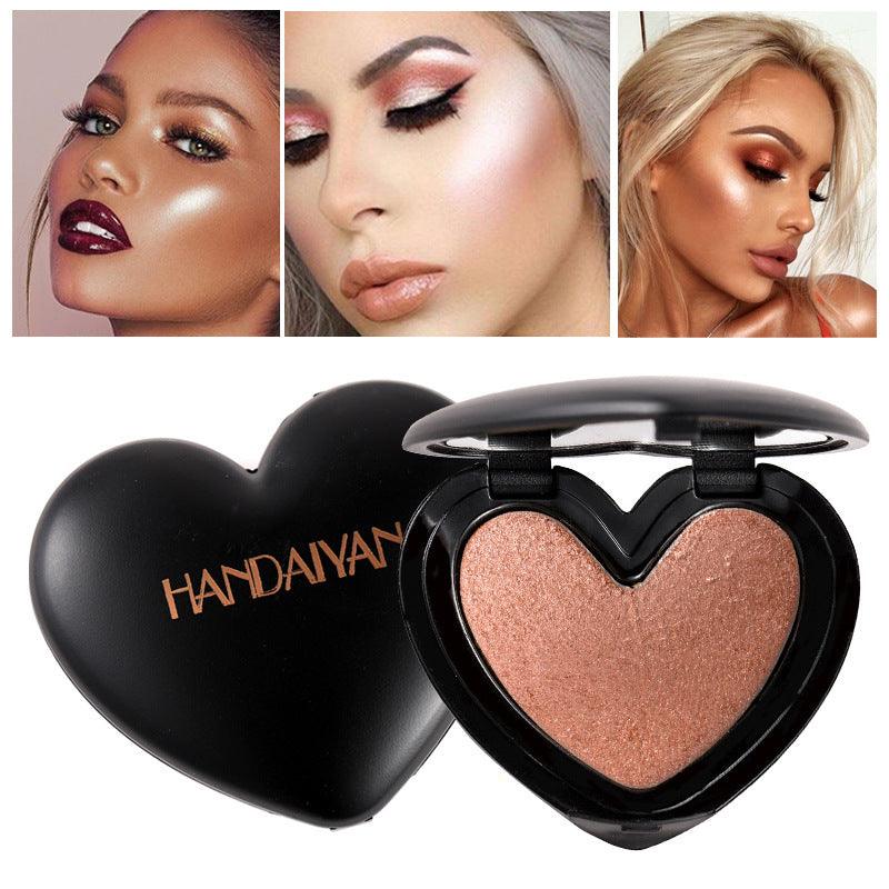 Gold Highlighter Palette Cosmetic Iluminador Face Contour Glow Makeup Bronze Powder Roze Shimmer High Lighter Heart - EX-STOCK CANADA
