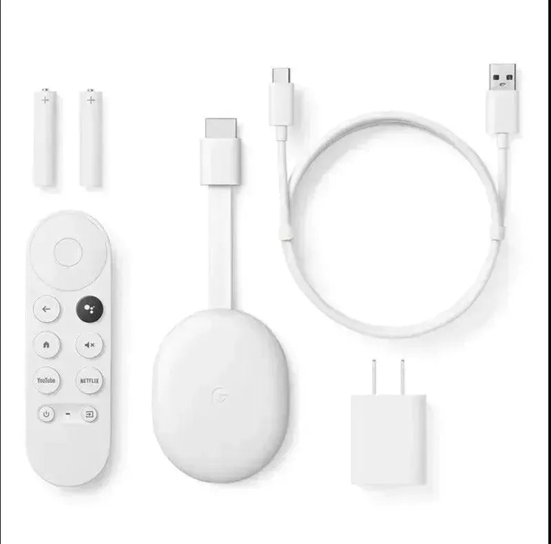 Google Chromecast 1080p FHD Streaming Media Player with Google TV, HDR Support, and Included Voice Remote - EX-STOCK CANADA