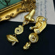 Graceful And Fashionable Nose Mouth Ear Expression Earrings - EX-STOCK CANADA