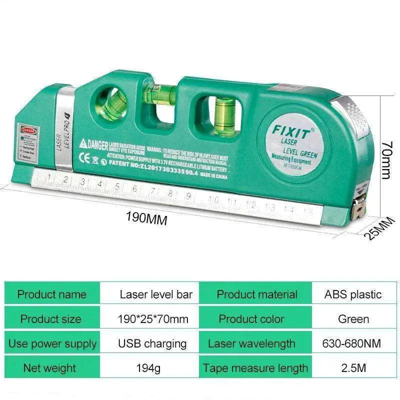 Green Rechargeable Scale Measuring Tape - EX-STOCK CANADA