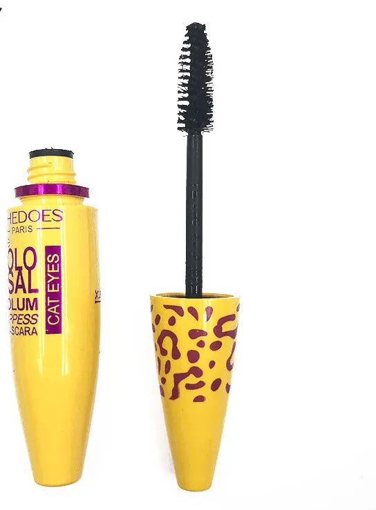 Growth Mascara Leopard-shaped Yellow Tube Thick Curling Waterproof Mascara - EX-STOCK CANADA