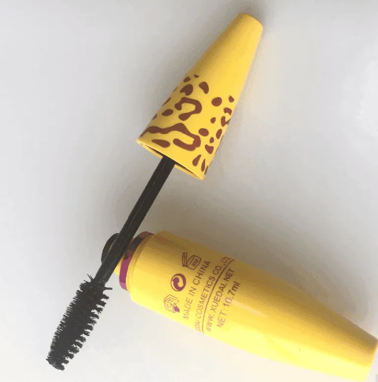 Growth Mascara Leopard-shaped Yellow Tube Thick Curling Waterproof Mascara - EX-STOCK CANADA