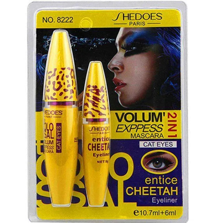 Growth Mascara Leopard-shaped Yellow Tube Thick Curling Waterproof Mascara - EX-STOCK CANADA