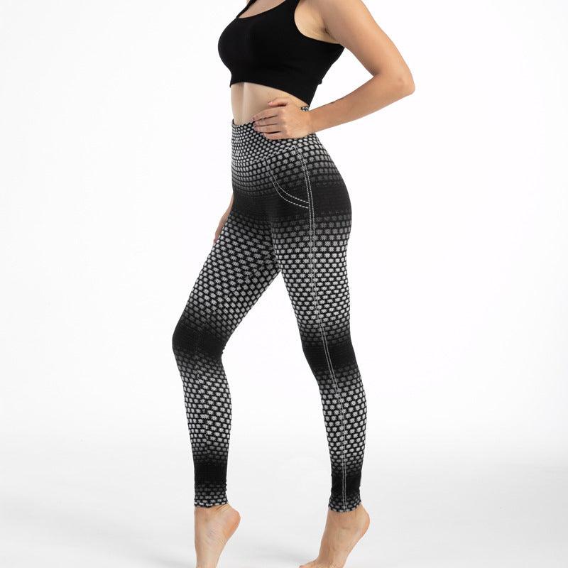 Gym High Waist Leopard Print Leggings - EX-STOCK CANADA