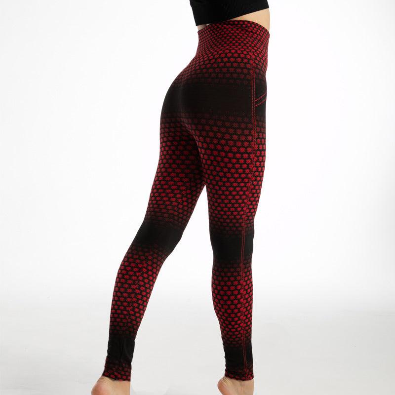 Gym High Waist Leopard Print Leggings - EX-STOCK CANADA