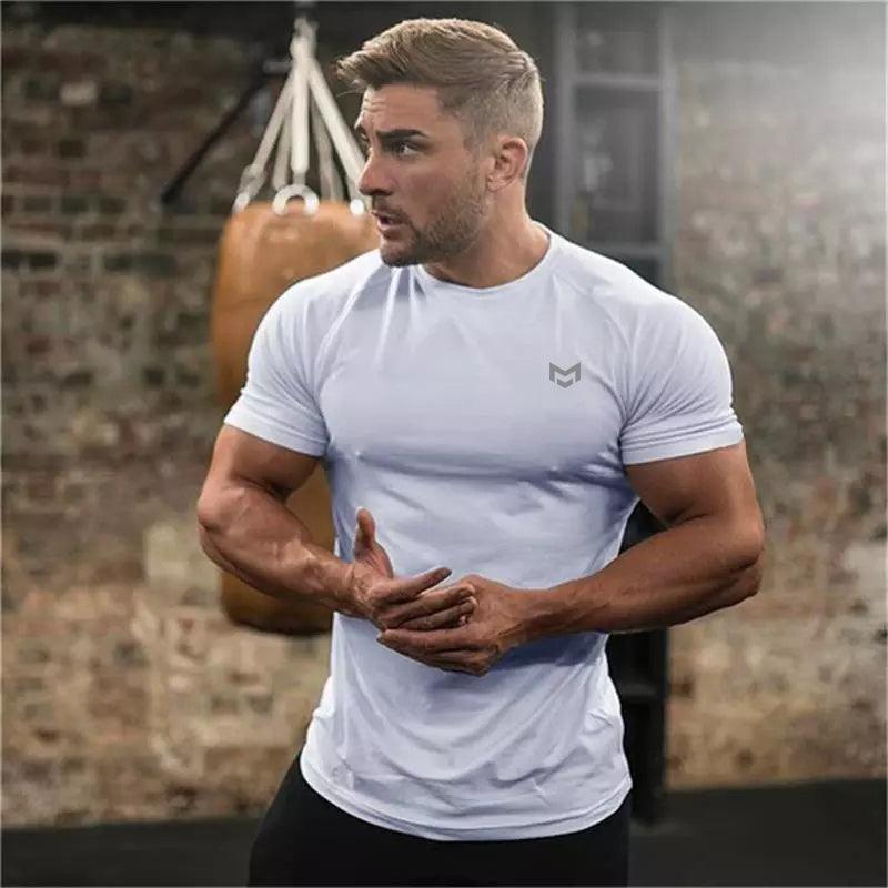 Gym Short Sleeve T Quick Dry Gym Clothes For Running - EX-STOCK CANADA