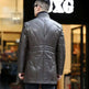 Haining men's leather down jacket - EX-STOCK CANADA