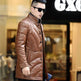 Haining men's leather down jacket - EX-STOCK CANADA