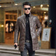 Haining men's leather down jacket - EX-STOCK CANADA