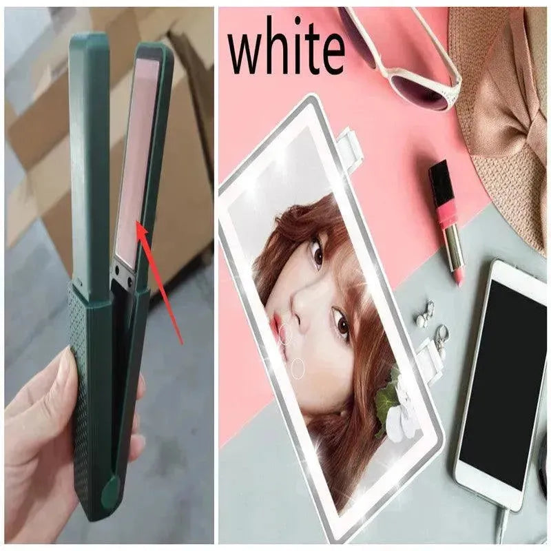 Hair Straightener Cordless Usb Hair Straightener Mini Ceramics Hair Curler 3 Constant Temperature Portable Flat Iron For Travel - EX-STOCK CANADA