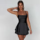 Halter Satin Summer Sexy Backless Straps Temperament Elegant Celebrity Style Short Dress - EX-STOCK CANADA