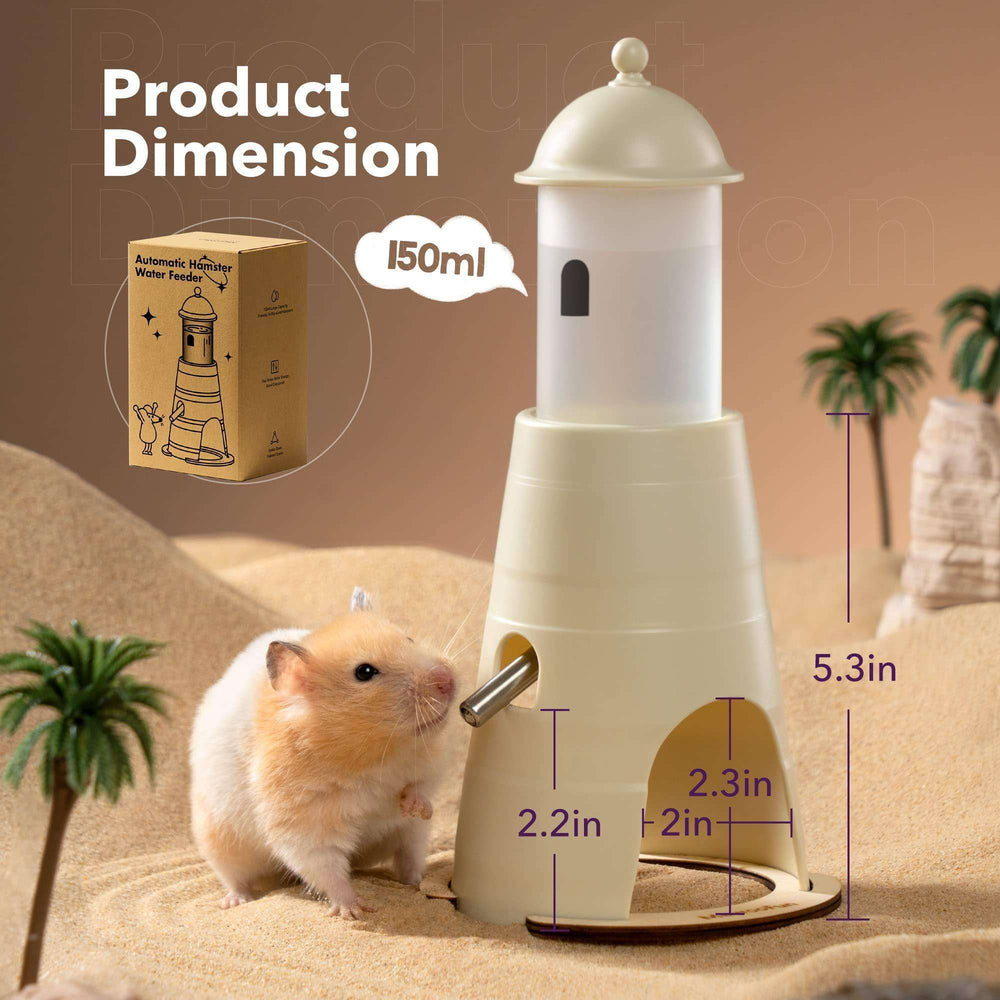 Hamster Water Bottle + Stand & Hideout: 150ml - EX-STOCK CANADA