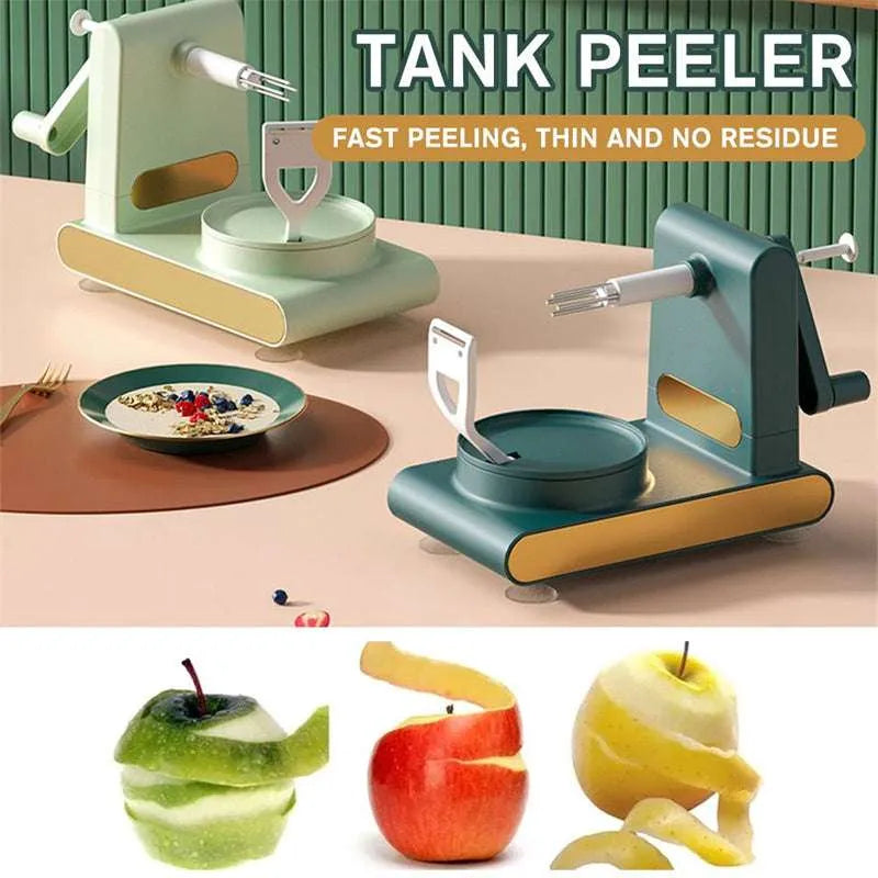 Hand Cranked Multifunctional Peeler Machine & Cutter & Slicer Tool - EX-STOCK CANADA