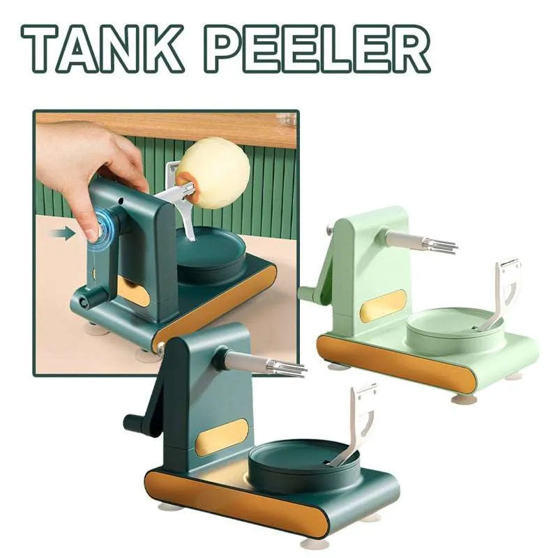 Hand Cranked Multifunctional Peeler Machine & Cutter & Slicer Tool - EX-STOCK CANADA